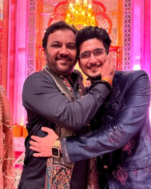 Bhavin Bhanushali Instagram - The Ambani Wedding ❤️ 
Outfit: @bhanu.designer 
#anantradhikawedding #ambaniwedding #fun