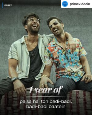 Bhuvan Arora Instagram - ONE YEAR OF #farzi 
It’s hard to believe that it has been a year since farzi came out.. because the love hasn’t stopped pouring in.. 
a show that gave me so so much that I pinch myself every single day to make myself believe that it is actually true..
THANK YOU to each and everyone of you for making farzi the most seen show of all time ❤️
This love is what drives me and I hope to live up to it and deliver more and more..
FIROZ will see you really soon again 🧿🤞🏻
Kyunki
 “Audience ji aap is safar ke purane saathi hai.. acha bura jaisa bhi waqt aaya.. aapne farzi ka saath kabhi nahi chhodda.. USKE LIYE AAPKO DIL SE THANK YOU ❤️❤️❤️”
.
#oneyearoffarzi 
@rajanddk @shahidkapoor @actorvijaysethupathi @kaykaymenon02 @raashiikhanna @itssmeamol @saqibayub_ @jaswantsinghdalal @officialzakirhussain @reginaacassandraa @mensit @iamsumankumar @d2r_films 
@punkudge @parichit5 @costumesbyneha @manishamakwana18 @chestagoswami @castingchhabra @aparnapurohit @primevideoin 
#shukrana
