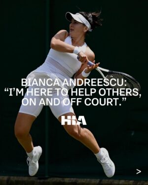 Bianca Andreescu Instagram - From meditating before matches with a side of hip hop, to looking up to mom as her greatest inspiration, @biancaandreescu_, HIA athlete #217 is as real as it gets, helping humans on, off, and around the court. 

After her huge US Open win in 2019, we can’t wait to see her back on the hard courts in just a few days! Swipe to read more on what makes this legend tick 🍁 

#championsofchange