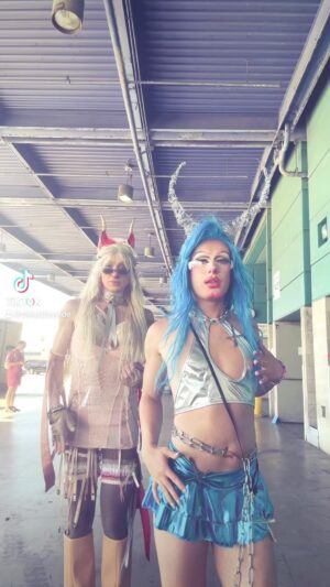 BibleGirl666 Instagram - @rupaulsdragcon booth #1242 @biblegirl666 come do the apple dance with us @charli_xcx #appledance @kelleyheyer