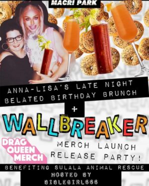 BibleGirl666 Instagram - NEW YORK CITY ‼️ come on out to @macripark for team @teamwallbreaker TONIGHT - JUNE 17, 8pm - for a mix   mingle late night brunch benefit raising funds for sulala animal rescue 🌹 hosting alongside eternal queens of queens @annalisacampos & @meg_cavanagh ♥️ see yall soon! 🌬️💋