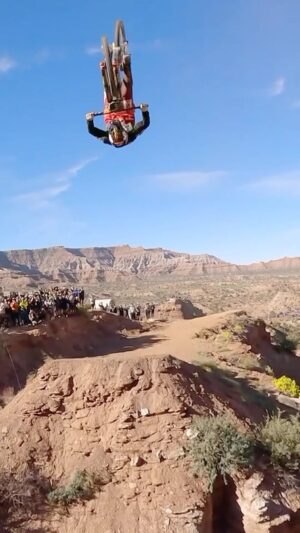Bienve Aguado Alba Instagram - he made a 72ft canyon gap look EASY @bienvenidoaguado #RedBullRampage 

Miss the live show? Catch the highlights now on Red Bull TV or watch the highlight show on @ESPN on October 22nd