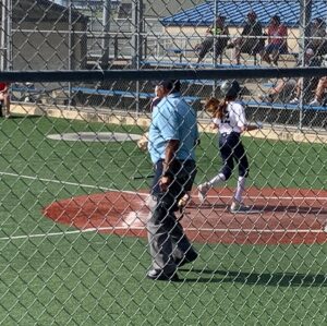 Bijan Ali Instagram - Saturdays are for SOFTBALL 🥎 
Running across that plate!!!
.
.
.
.
.
#softballsaturday 
#softballgirls 
#impactgold 
#hitlikeagirl 
#redhairdontcare 
#tinybutmighty 
#hustlehard