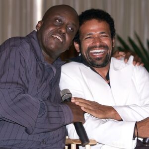 Bill Duke Instagram - Hope everyone will have a fun and relaxing weekend. Today we're posting a photo of Bill Duke and film director and actor #MarioVanPeebles. In case you didn't know, Mario is the son of the great actor, #filmmaker, writer, and composer, Melvin Van Peebles.

And it just so happens that Melvin Van Peebles' film, "Sweet Sweetback's Baadasssss Song" is one of Bill's favorite films.

Mario Van Peebles is best known for directing and starring in New Jack City in 1991, Posse in 1993 and USS Indianapolis: Men of Courage in 2016.

#realbillduke #dukemediaentertainment #dukemediafoundation #YouniteNetwork #heidibfuller #aspiretoinspire #purpose #positivechange #sallirichardson #motivation #inspiration #empowerment @sydthewriter #hope #wesleysnipes #shebaabrahaim #Carlgilliard #posse #newjackcity #felixgiles #torrencebrannonreese #mpjinews #melvinvanpeebles