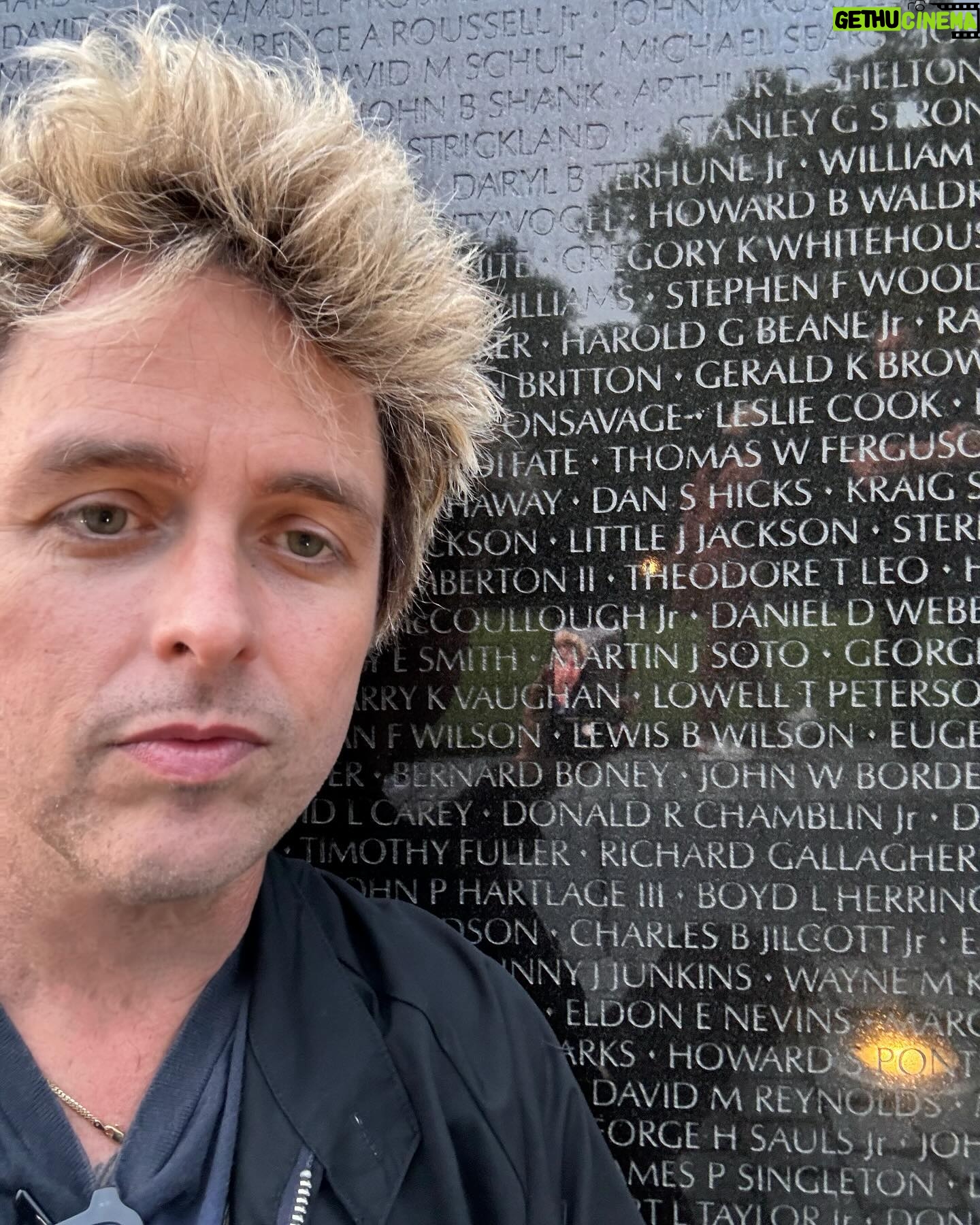 Billie Joe Armstrong - 159.7K Likes - First time at the Vietnam memorial. My Uncle Little J Jackson