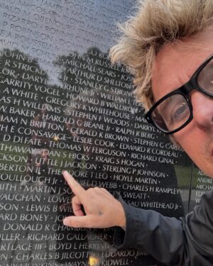 Billie Joe Armstrong Instagram - First time at the Vietnam memorial. My Uncle Little J Jackson