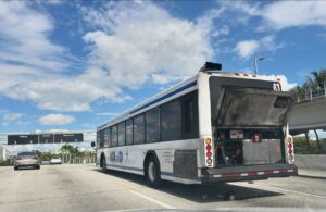Billy Corben Instagram - Third World Government, Fourth World Infrastructure: “Need to get to our broken airport? Take a broken bus! (That will block traffic from trying to get to our broken airport!)” #BecauseMiami