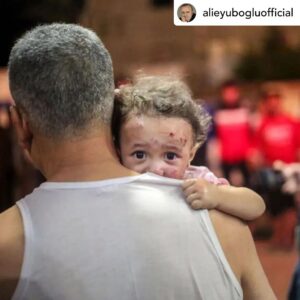 Binnaz Avcı Instagram - Posted @withregram • @alieyubogluofficial Ne kadar bağırırsan bağır, öldüren İsrail, ölenler Müslümansa dünya sağır.

İsrail, Filistin'de çocukları ve sivilleri katlediyor, hastaneyi bombalayıp 500 insanı öldürüyor, 7 milyar dünyalı da seyrediyor.

Döktüğün çocuk kanı ve gözyaşında boğul Netenyahu.