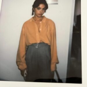 Blu Hunt Instagram - ‘The Dead Thing’ dir by @elrickane premieres tomorrow night @fantasiafestival ✨✨✨✨ here is a little sneak peak of Alex, my anxious avoidant queen 🫣🫶👀

& thanks for doing all the character looks with your Polaroid @kyliechavezgruss you’re the best 💄 💋