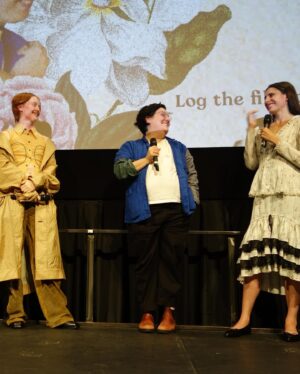 Bobbi Salvör Menuez Instagram - q&a   opening night last friday for @summer.solstice.film playing now through 6/27 @ifccenter so sweet to see so many friends 

much appreciate all the lovely reviews & kind words!!!

wearing @eckhaus_latta & pix @ilpr