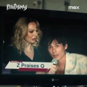 Bobbi Salvör Menuez Instagram - happy to be a letter in the @spaceprincejulio alphabet 🔠📺🧠👍🎇🤭🦾🪽🐚🧩🎲🧸🏳️‍🌈 now go watch FANTASMAS‼️