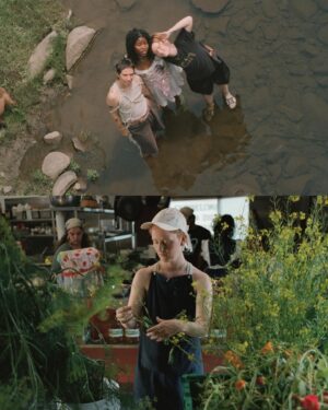 Bobbi Salvör Menuez Instagram - with my princes in @elephantmagazine 
from our @spiral_theory_test_kitchen residency / restaurant cosplay last summer 🥄🥄🥄

flattered & a lil surprised for the spiral vibe to be described as not chaotic ~~~ missing swimming in the river every day, dreaming in a big pile & feeding youuuuu

words @mekachu 
pics @christiandeathfonte