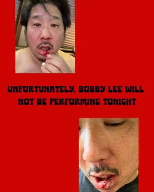 Bobby Lee Instagram - I fell off the top bunk of the tour bus and smashed my face on a ledge and unfortunately I won’t be performing in West Palm Beach or Daytona. God bless the tour and our troops and I’m sorry @fullyloadedfestival @bertkreischer PS. There were comedians that were helpful and some that weren’t and I will expose them all on my next podcast