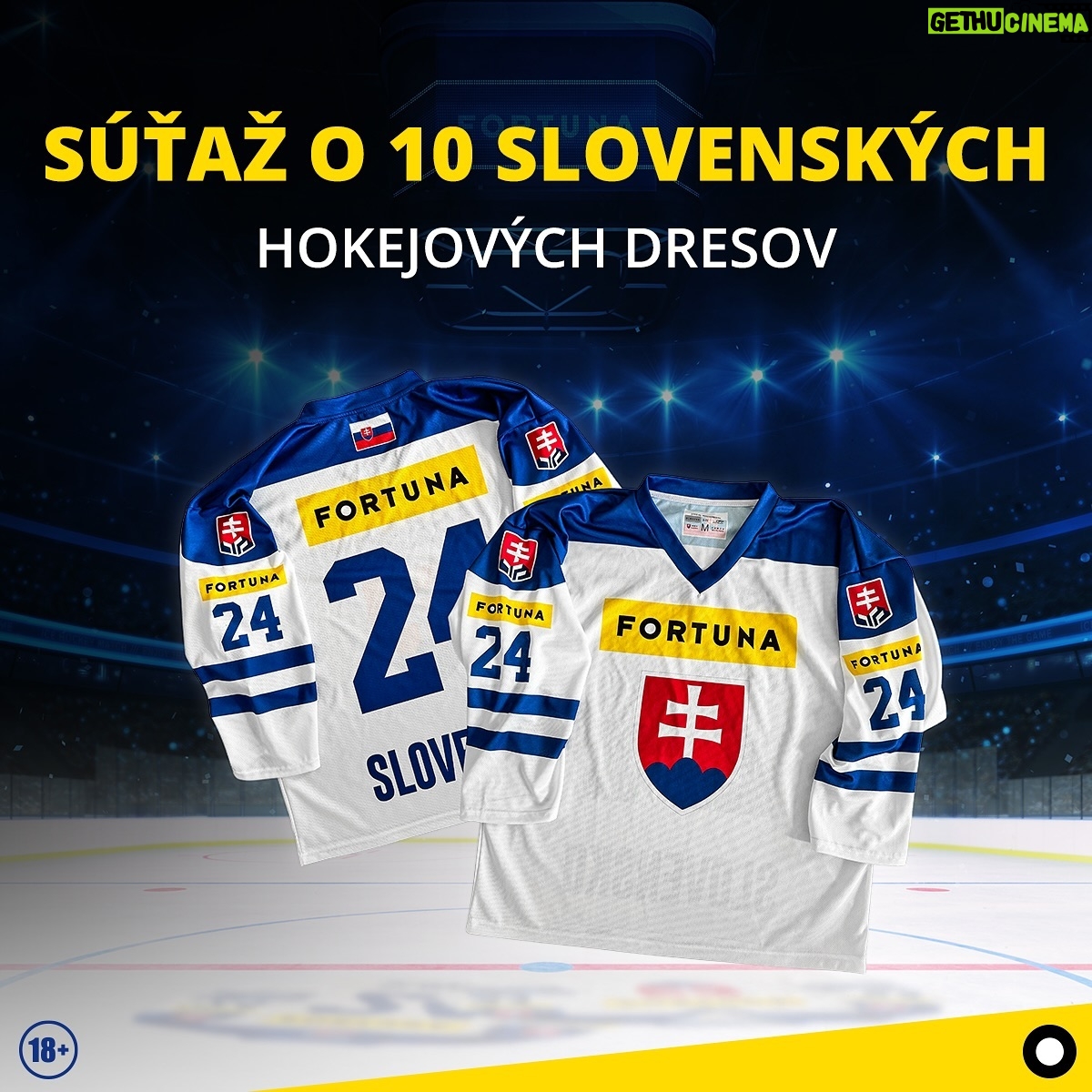 Boris Valábik - 1.5K Likes - 🏒🇸🇰 Máme tu pre vás 🔥 SÚŤAŽ 🔥 o 🔟 slovenských hokejových dresov 🤍💙❤️
Podmienky súťaže sú veľmi jednoduché:
1️⃣ Lajkni túto foto
2️⃣ Označ v komentári nejakého hokejového fanúšika/fanúšičku
3️⃣ A dajte obaja follow na profil @fortuna_sk
Čím viac ľudí označíš, tým máš väčšiu šancu na výhru 🥳
Výhercovia piatich fanúšikovských balíčkov budú vybraní žrebovaním (21. 5.) spomedzi všetkých účastníkov, ktorí splnili podmienky zapojenia sa do súťaže. Súťaž trvá do 21. 5. 12:00. Súťaž nie je žiadnym spôsobom spravovaná, sponzorovaná, alebo prepojená s Instagramom a Instagram za ňu nenesie žiadnu zodpovednosť. Na výhru nevzniká právny nárok.
Držíme palce ✌️🍀