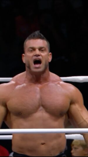 Brian Button Instagram - The Machine @briancage is in action! Watch #AEWRampage on TNT!