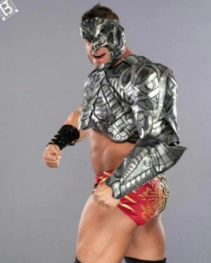 Brian Button Instagram - Look through a lot of my different entrance and gear attire.

Swolverine/Weapon-X
Machine/terminator
Machine/terminator V.2
King from tekken 
Bane 
Zangief 
Axel streets of rage/cage
Stinger cage