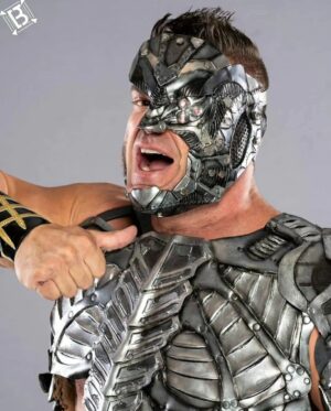 Brian Button Instagram - Look through a lot of my different entrance and gear attire.

Swolverine/Weapon-X
Machine/terminator
Machine/terminator V.2
King from tekken 
Bane 
Zangief 
Axel streets of rage/cage
Stinger cage