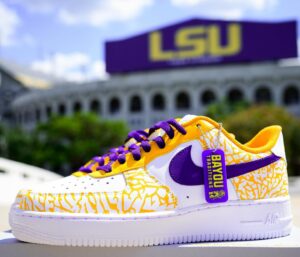 Brian Kelly Instagram - Get your tickets to support the Official Collective of LSU Athletics and earn a chance to win Coach Kelly’s custom shoes from the win over Arkansas
