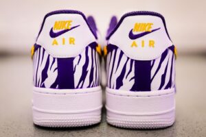 Brian Kelly Instagram - Enter to win a chance to win BK’s custom shoes from the Auburn win and support Bayou Traditions, the Official Collective of LSU Athletics