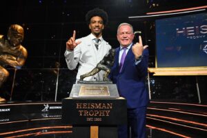 Brian Kelly Instagram - Proud of That Kid! The best player in the country and the 2023 Heisman Trophy winner.
