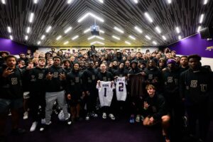 Brian Kelly Instagram - Travis and Michael committed to LSU on their visit