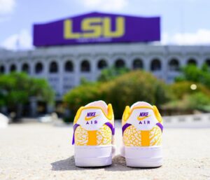 Brian Kelly Instagram - Get your tickets to support the Official Collective of LSU Athletics and earn a chance to win Coach Kelly’s custom shoes from the win over Arkansas