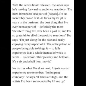 Brian Tee Instagram - Thank you to @sharpmagazine for a wonderful conversation. Catch ALL episodes and why I say #EXPATS is "the best thing I've ever been a part of." Now on @primevideo

Photos by @selashiloni