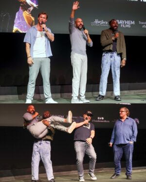 Brian Tyree Henry Instagram - My first fan screening with the #TransformersOne fam. You get us together and fun will most likely be had.

#transformers #megatron #bumblebee #optimusprime