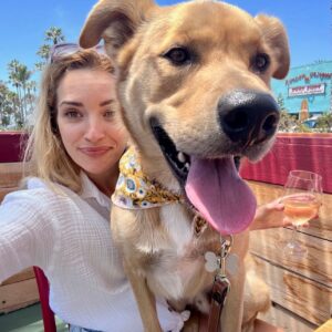 Brianne Howey Instagram - My best boi turned 3! Three years of hard core parkour and lots of love 🤎