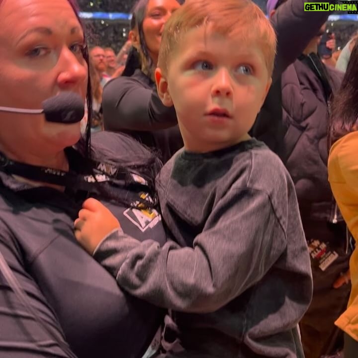 Brie Garcia - 273.4K Likes - Last night was really magical for our family!! It was Buddy’s first time to watch Bryan wrestle live. It’s no secret Bryan’s destination and how his journey is slowly coming to an end. He has this beautiful way about him that draws you in and makes you smile. You can feel his authenticity and how pure his soul is. I couldn’t be more proud to sit ringside with our kids and watch him fulfill everything he’s always wanted. Love you Bryan and so happy our children got to see their Daddy walk out a champion!!