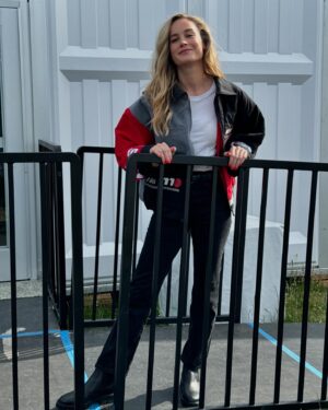 Brie Larson Instagram - right on track energy forever 🏁
