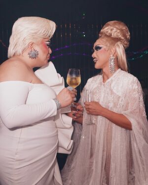 Brigiding Instagram - Congratulations @megadragph 🏳️‍🌈 The first Mega Drag Pride Party was a night to remember! Thank you for your continuous effort in uplifting the art of drag in the Philippines. 

My daughters @bomba.ding and @felicia.ding_ from the HOUSE OF DING also won the lipsync drag battle royale! Drag is alive! Lets continue to celebrate pride, solidarity, sisterhood and protest all year round! ❤️👑🏳️‍🌈