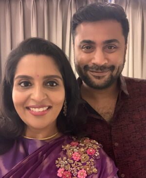 Brindha Sivakumar Instagram - Thank you @siimawards for choosing me as the Best Female Playback Singer -Tamil 2020 for the song #Vaachellam from Ponmagal Vandhal !  Thank you @actorsuriya Anna @jyotika Anni @2d_entertainment @rajsekarpandian @fredrickjj @govind_vasantha @lyricist_vivek for giving me this beautiful song!  Thank you hubby dear @vsivakumar04 💖 for supporting and encouraging me!  Outfit @merasalofficial