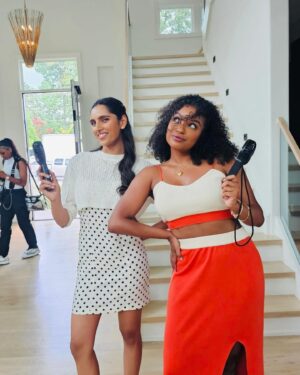 Brittany S. Hall Instagram - It’s giving… “Rich Auntie” 
And that she is 🤭
#setlife