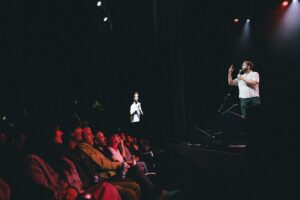 Brooks Wheelan Instagram - Last week the I Think You Should Leave tour wrapped up at The Greek. It was VERY rad to get to do stand up there and then poorly interview all my friends after. Photos by @atibaphoto and @whitmerthomas