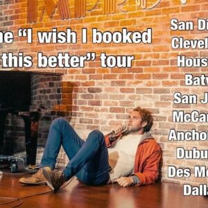 Brooks Wheelan Instagram - I’m on the road! Link to tickets in bio.