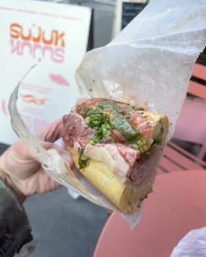 Brooks Wheelan Instagram - Here are some nice sandwiches I’ve had lately. 
1: Greenberg Bagels (NYC)
2: Regina’s Deli (NYC)
3: Call Your Mother (DC)
4: Brooklyn Hero Shop (NYC)
5: Regina’s Deli (NYC)
6: Rossi’s (upstate NY)
7: Farmer and the Deli (NYC)