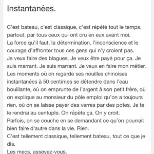 Bruno Muschio Instagram - bref. a dix ans.
Il y a dix ans et un mois, j'écrivais ça.