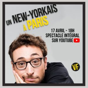 Bruno Muschio Instagram - RAPPEL ! Demain à 18h je serai LIVE sur Insta pour le lancement de mon ancien spectacle « Un New Yorkais À Paris » en entier sur YouTube ! Cliquez sur le bouton RAPPEL