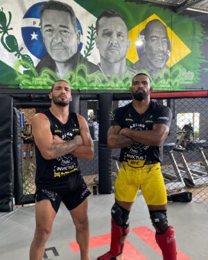 Bruno Silva Instagram - 5x5 Sparring de MMA com o meu irmão @brunoblindado, muito obrigado por toda ajuda nos treinos irmão. 
Vejo vocês dia 22 de junho no primeiro @ufc  na Arábia Saudita! 🇸🇦 🏆🦍💎⛏️🇧🇷🌎
