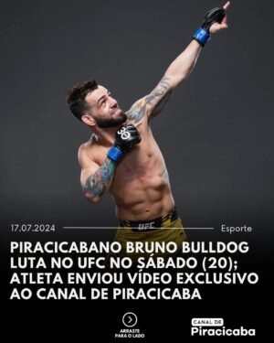 Bruno Silva Instagram - NO CARD PRINCIPAL!

O piracicabano Bruno Bulldog vai encarar o americano Cody Durden pelo UFC Fight Night neste sábado (20).

A luta será em Las Vegas, nos EUA, e deve começar entre 19h e 20h no horário de Brasília.

O desafio será pela categoria peso-mosca (até 56,7 kg) e integra o card principal do evento!

Pra cima dele, Bulldog!

📸 Divulgação 

#piracicaba #piracicabacity #canaldepiracicaba #piracity #ufc #mma #artemarcial #luta #esporte #lasvegas #entretenimento
