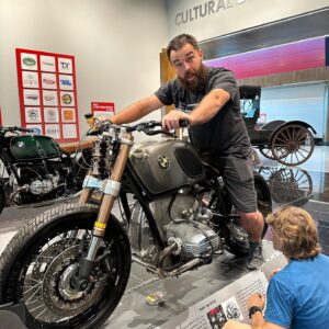 Bryan Fuller Instagram - Big thanks to the entire @fullermotoshop and @savoyautomuseum team for an awesome full day of load in for the #forgedbyfuller exhibit!  Such a great group of guys right here!  Solid!  Opening Gala tickets are sold out but the collection of 25 is on display till Dec 1st!  DM me if you’re in town over that period and I’ll try to meet you there for a personal tour. Feeling grateful to have this opportunity.  #fullermoto #savoyautomobilemuseum