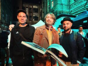 Bryan Fuller Instagram - BTS BUNNY SUNDAE 

#DUSTBUNNY MADS WITH MEMBERS OF THE ART DEPARTMENT PERUSING @kingfreak_01’s PORTFOLIO