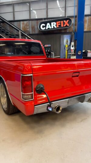 Bryan Fuller Instagram - Another fun week with @thehotrodshopms @matt_allegretti and the entire @brenton_tv crew filming another episode of Car Fix this week!  We built a roll pan for our #s10 #pickuptruck #fabricated from scratch out of 18 gauge steel sheet.  Also to keep it cool we installed the hugely upgraded new @vintageair_ AC unit behind the dash keeping the firewall smooth and clean the way it should be.  You can see these episodes on demand on the @motortrend app lots of great Motorhead programming there go check it out!  #fullermoto #lincolnelectric #vintageair #customs10 #slammedtrucks #chevys10 #minitrucker4life #minitruck #minitruckin #slammed