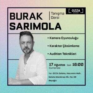 Burak Sarımola Instagram - BURAK SARIMOLA İLE TANIŞMA DERSİ 
Berk Atan, Deniz Can Aktaş, Onur Seyit Yaran gibi sektöre daha nice oyuncular kazandıran Burak SARIMOLA ile atölye öncesi tanışma dersi. Katılım için aşağıdaki iletişim adreslerini kullanabilirsiniz. 
ÜCRETSİZDİR.

DM: @ozzamedya 
📞  90 543 648 4575

•Sınırlı kontenjan.

@buraksarimolaoyunculukatolyesi @buraksarimolatalentagency 
@buraksarimola 
@ozzamedya 

#oyunculukeğitimi #oyunculuk #dizi #sinema #acting #actor #actress