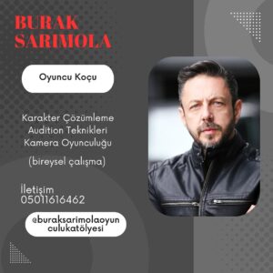 Burak Sarımola Instagram - Oyuncu ile bire bir çalışma 3 kişilik kontenjanımız vardır 🎥🎥🎥 #oyuncukoçu #kameraönüoyunculuk #audition #oyunculukeğitimi