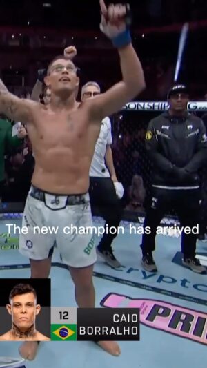 Caio Borralho Instagram - Anotem o que eu digo: 
O NOVO CAMPEÃO DA CATEGORIA CHEGOU! 👊🏼

————————— 
Mark my words: 
THE NEW CHAMPION OF THE DIVISION HAS ARRIVED! 👊🏼