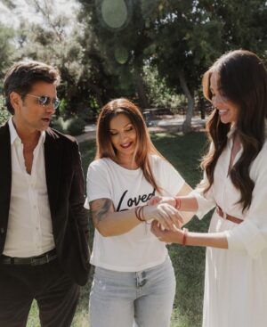 Caitlin McHugh Instagram - Our newest bracelet is very special to us. 100% of the Stamos family proceeds will benefit @rebeccabenderinitiative Rebecca is a survivor of trafficking who is working hard to help other victims. The bracelet is a perfect stocking stuffer and goes well with our other BeCause We Care bracelets!