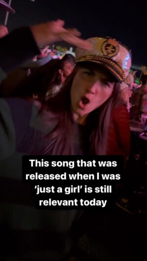 Caitlin McHugh Instagram - Last night brought me back. Danced and sang off all my worries. Love how music is therapeutic.

 @gwenstefani mentioned how relevant ‘Just a Girl’ is today, more so than when we were girls. I still can’t believe how we currently live in a country where girls and women have less rights than we did then. How some people care more about guns than the fact that they are our children’s number one killer. We put oil profits over our planet.  Education and educators are under valued and politicized. Minority communities and individuals are under attack by our government and extremists.  AI is nuisance that may very well soon be a much bigger problem if governments don’t take action immediately. 

 Aaaand now all my worries are back. But for a brief moment @gwenstefani and @beachlifefestival lifted it all up. Thank you 🙏🏼 

#womensrightsarehumanrights
#profitsoverpeople