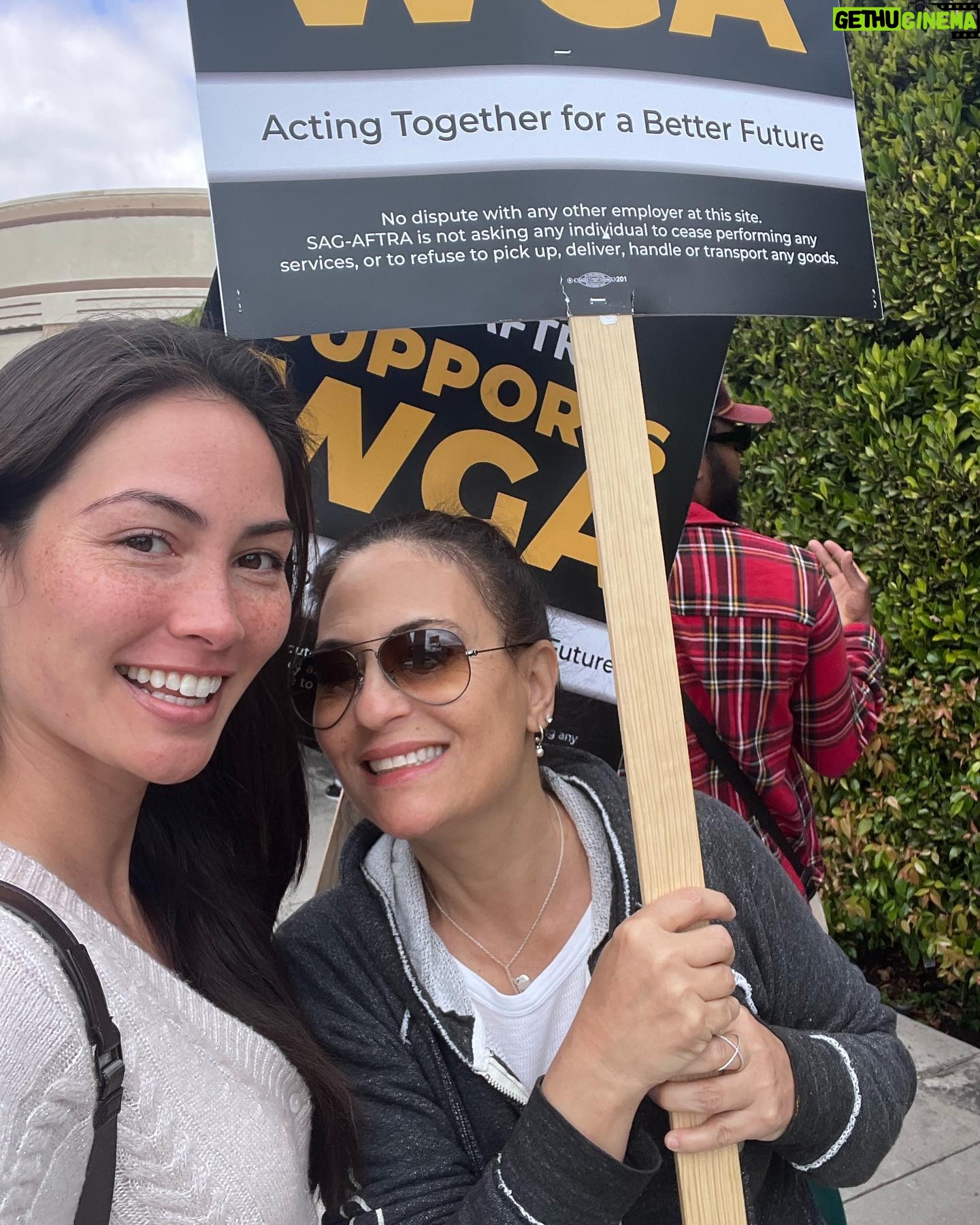Caitlin McHugh - 848 Likes - @sagaftra supports @wgawest !!! In past negotiations we have lost so much, and even more is on the line this time. I’m proud to stand with our writer community in their demands for living wages, protections against AI and everything else they ask for. Our union will be fighting for many of the same things imminently. We are stronger together!
